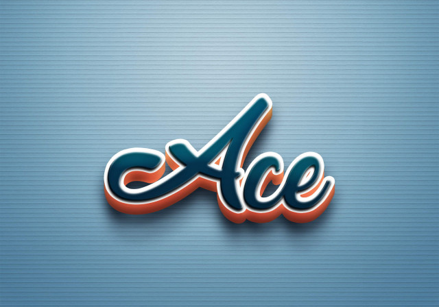 Free photo of Cursive Name DP: Ace