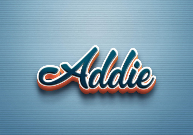 Free photo of Cursive Name DP: Addie