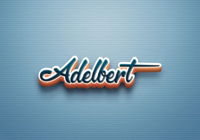 Free photo of Cursive Name DP: Adelbert