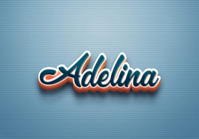 Free photo of Cursive Name DP: Adelina