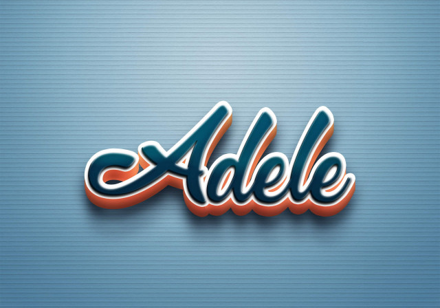 Free photo of Cursive Name DP: Adele