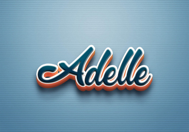 Free photo of Cursive Name DP: Adelle