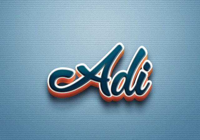 Free photo of Cursive Name DP: Adi