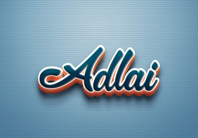 Free photo of Cursive Name DP: Adlai