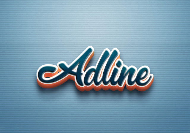 Free photo of Cursive Name DP: Adline