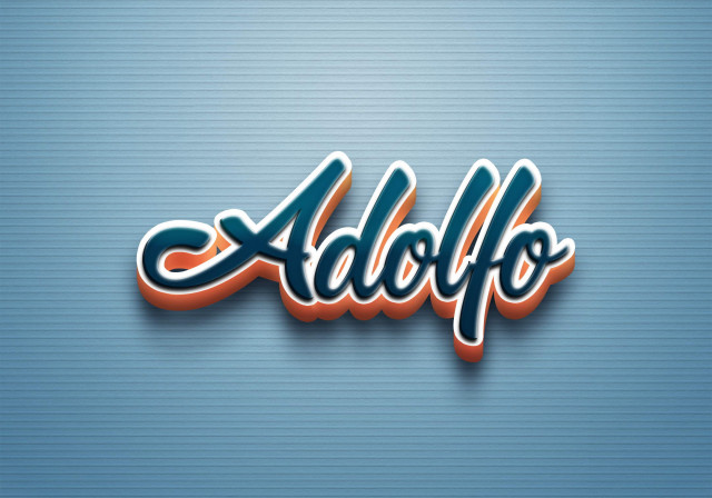 Free photo of Cursive Name DP: Adolfo