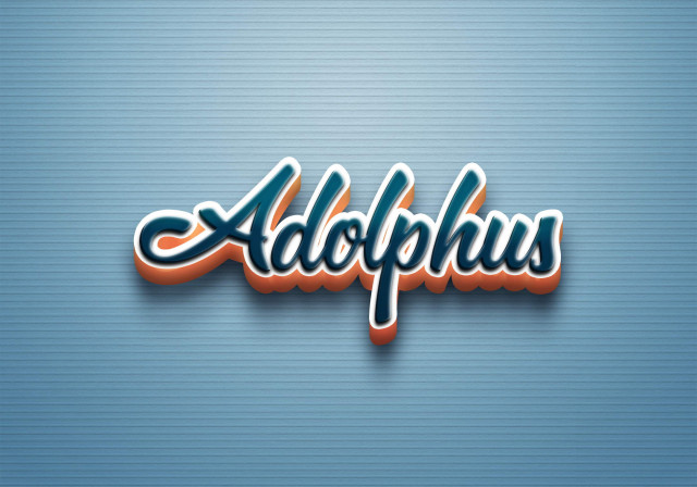 Free photo of Cursive Name DP: Adolphus