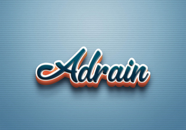 Free photo of Cursive Name DP: Adrain