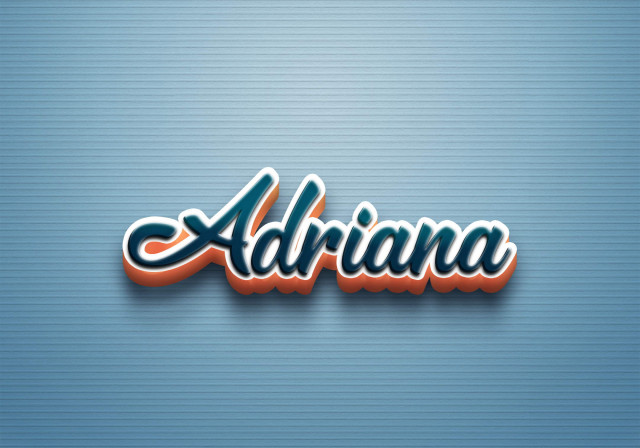 Free photo of Cursive Name DP: Adriana