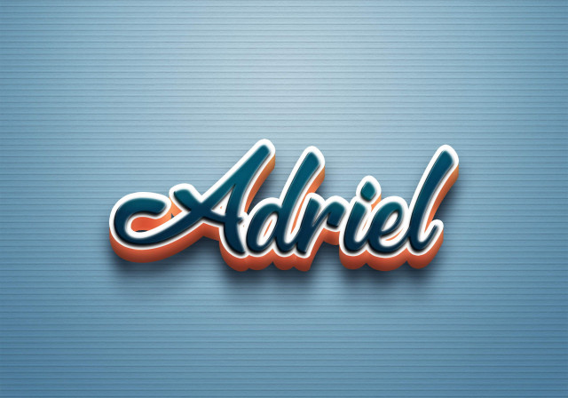 Free photo of Cursive Name DP: Adriel