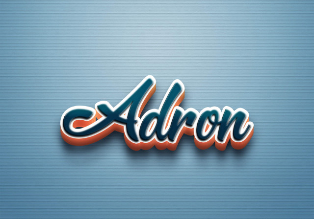 Free photo of Cursive Name DP: Adron