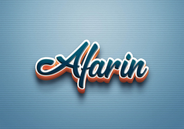 Free photo of Cursive Name DP: Afarin