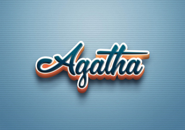 Free photo of Cursive Name DP: Agatha