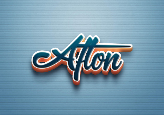 Free photo of Cursive Name DP: Afton