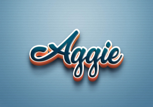 Free photo of Cursive Name DP: Aggie