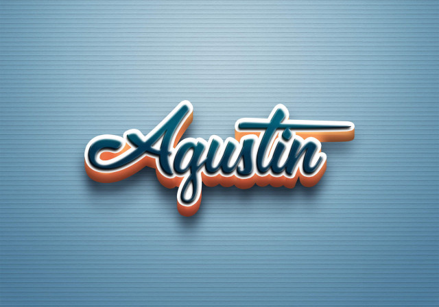 Free photo of Cursive Name DP: Agustin