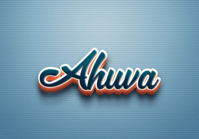 Free photo of Cursive Name DP: Ahuva