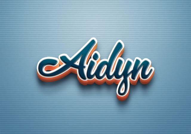 Free photo of Cursive Name DP: Aidyn