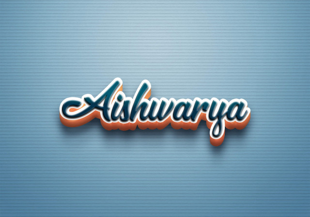 Free photo of Cursive Name DP: Aishwarya