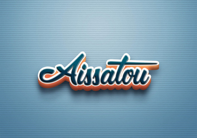 Free photo of Cursive Name DP: Aissatou