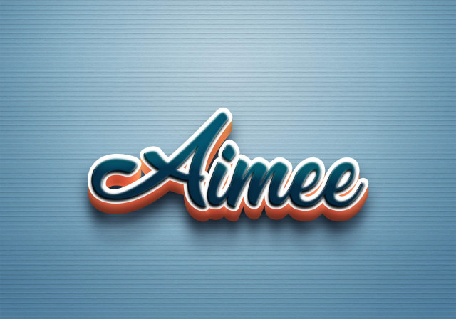 Free photo of Cursive Name DP: Aimee