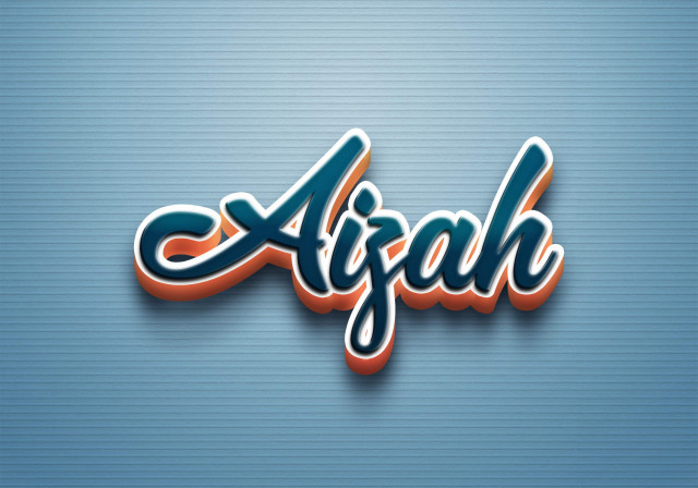 Free photo of Cursive Name DP: Aizah