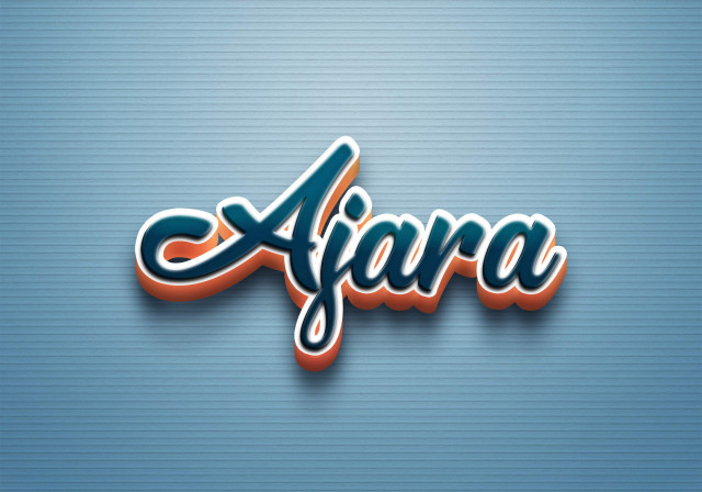 Free photo of Cursive Name DP: Ajara