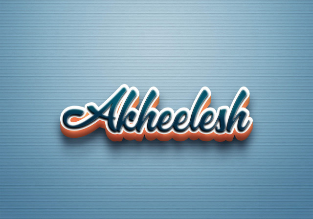 Free photo of Cursive Name DP: Akheelesh