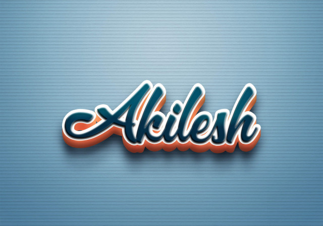Free photo of Cursive Name DP: Akilesh