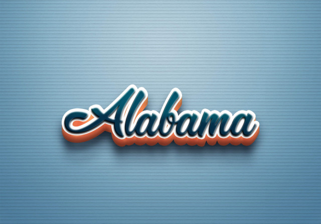 Free photo of Cursive Name DP: Alabama