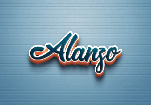 Free photo of Cursive Name DP: Alanzo