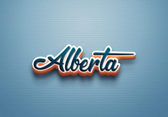 Free photo of Cursive Name DP: Alberta