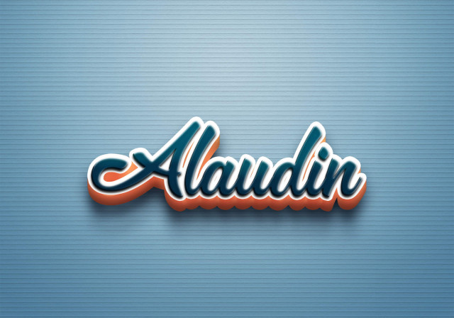 Free photo of Cursive Name DP: Alaudin