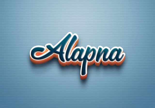 Free photo of Cursive Name DP: Alapna