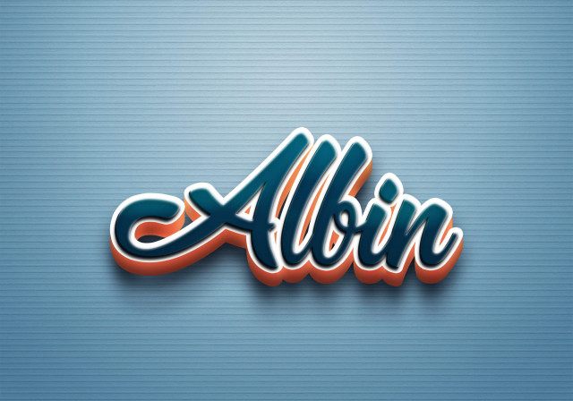 Free photo of Cursive Name DP: Albin