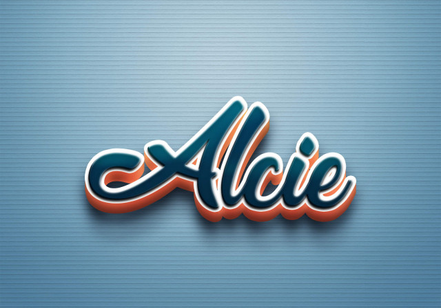 Free photo of Cursive Name DP: Alcie