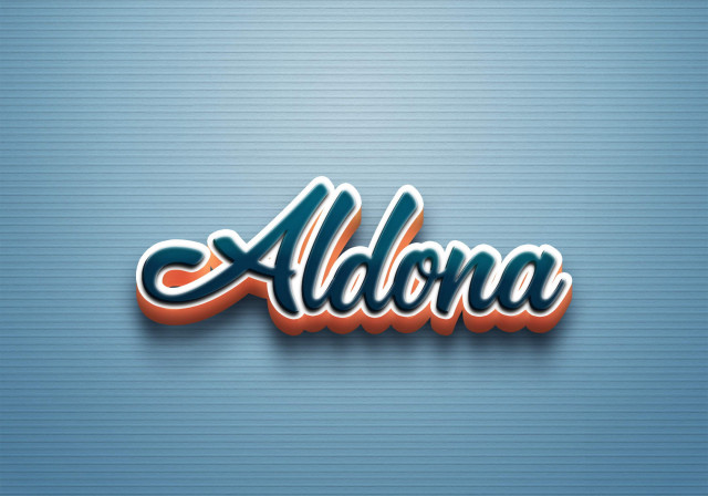 Free photo of Cursive Name DP: Aldona