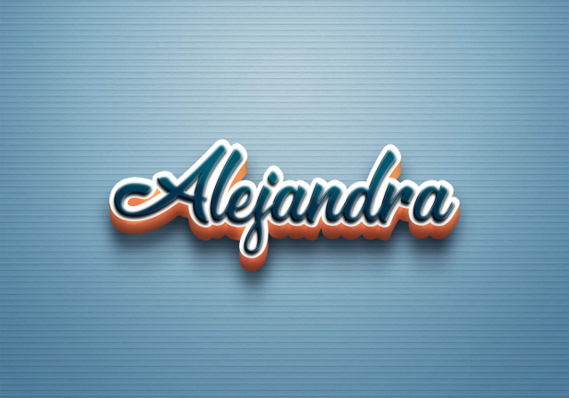 Free photo of Cursive Name DP: Alejandra