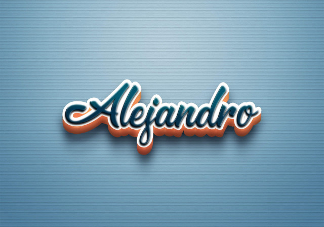 Free photo of Cursive Name DP: Alejandro