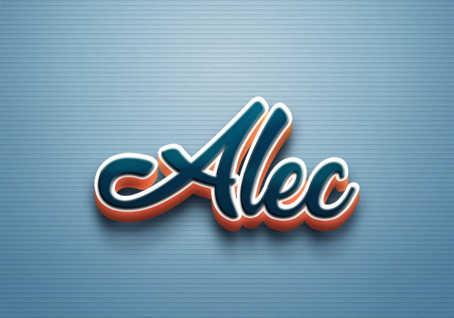 Free photo of Cursive Name DP: Alec