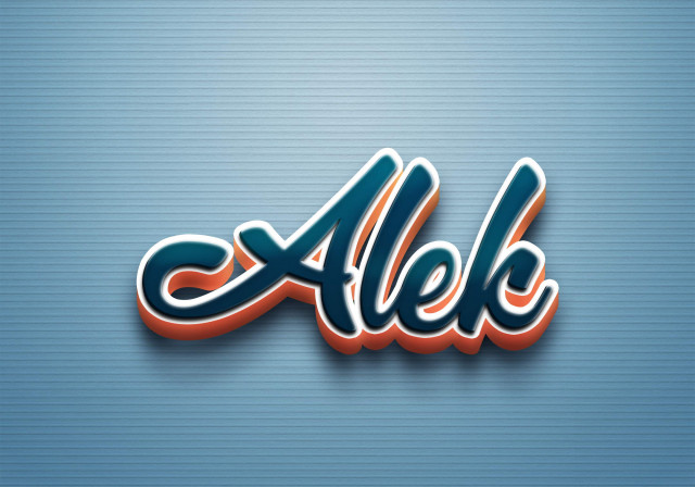 Free photo of Cursive Name DP: Alek