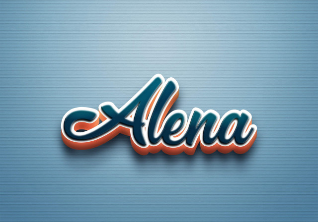 Free photo of Cursive Name DP: Alena