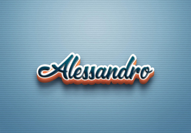 Free photo of Cursive Name DP: Alessandro