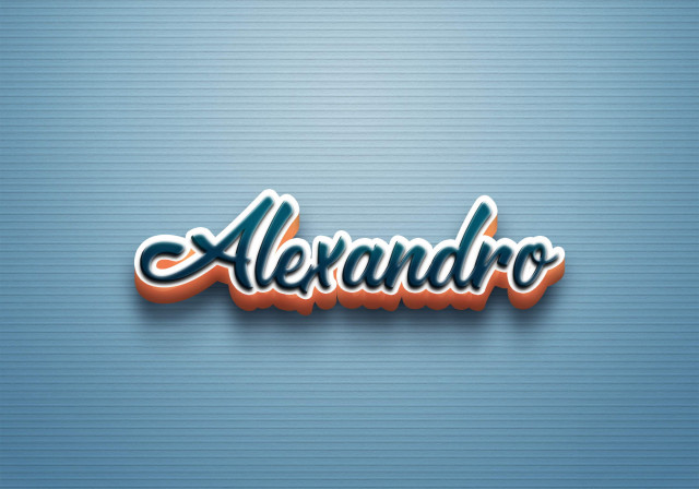 Free photo of Cursive Name DP: Alexandro