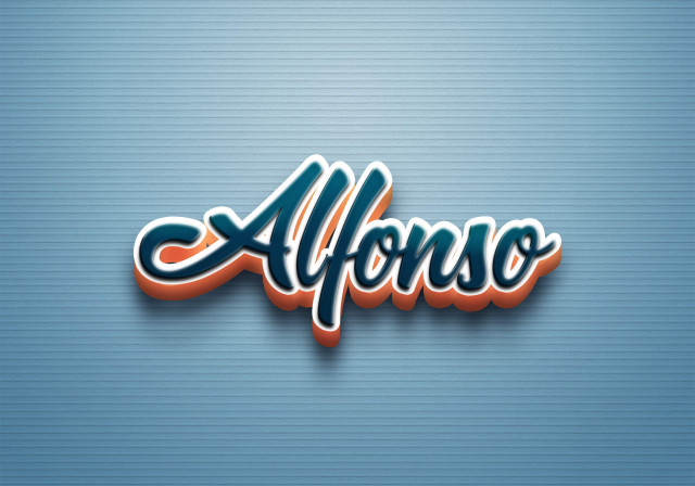 Free photo of Cursive Name DP: Alfonso