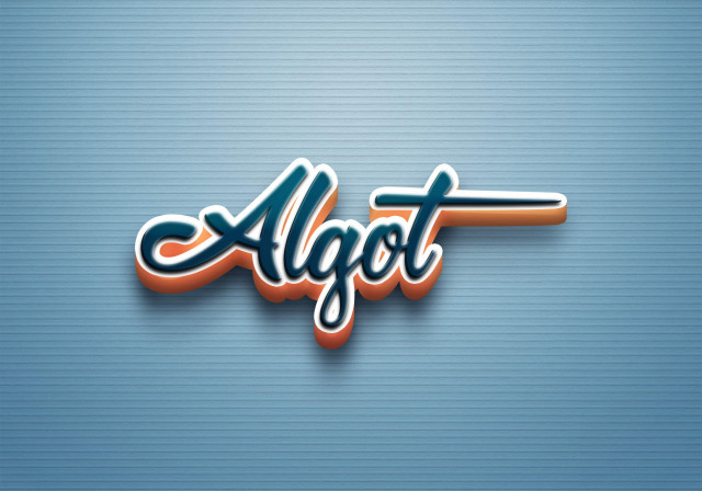 Free photo of Cursive Name DP: Algot