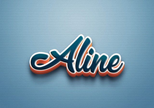 Free photo of Cursive Name DP: Aline