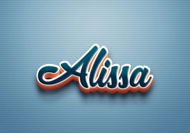 Free photo of Cursive Name DP: Alissa