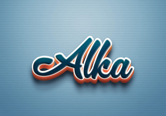 Free photo of Cursive Name DP: Alka