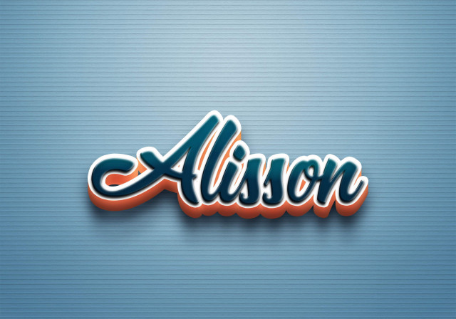 Free photo of Cursive Name DP: Alisson